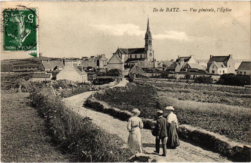 Carte postale ancienne Batz vue generale