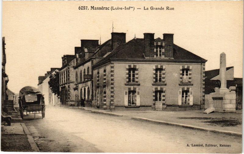 Carte postale ancienne Masserac Grande Rue