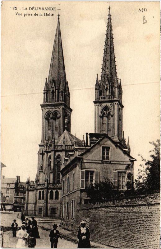 Carte postale ancienne La Delivrande vue prise de la Halte