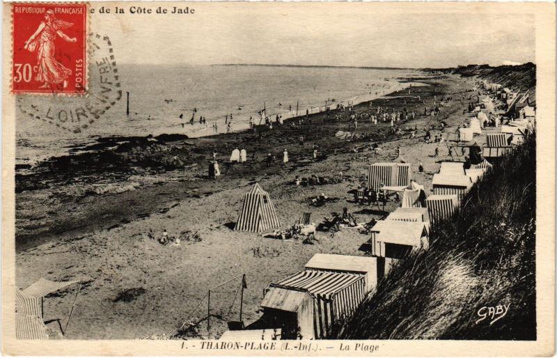 Carte postale ancienne Tharon Plage la Plage