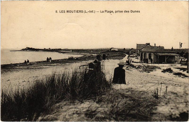 Carte postale ancienne Les Moutiers la Plage