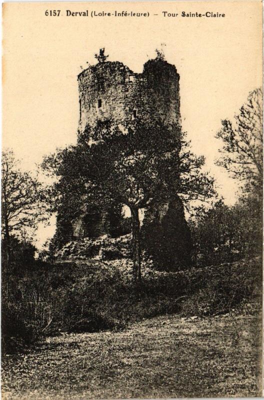 Carte postale ancienne Derval Tour Sainte-Claire à Derval