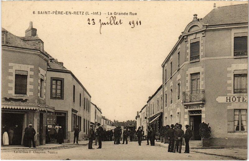 Carte postale ancienne St Pere en Retz Grande Rue