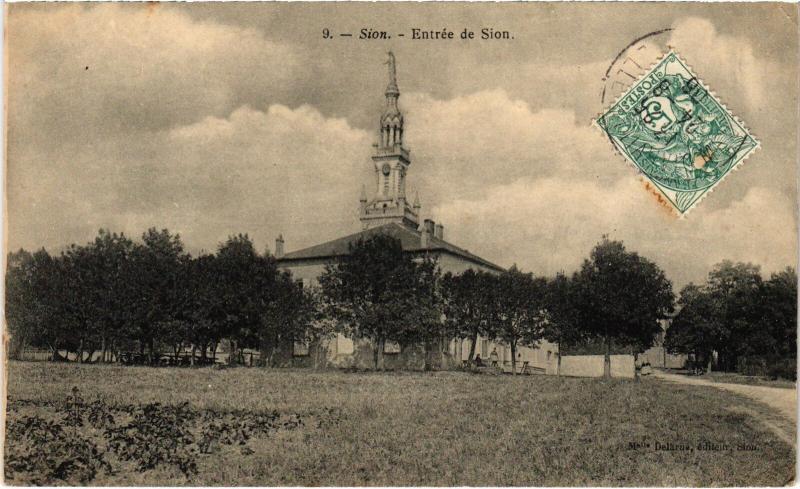 Carte postale ancienne Sion entree