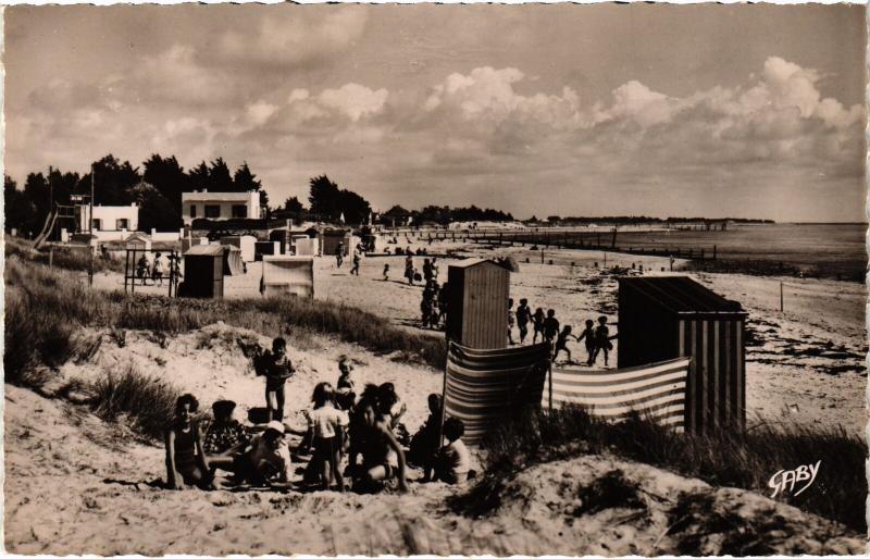 Carte postale ancienne Les Moutiers Plage du Pre Vincent