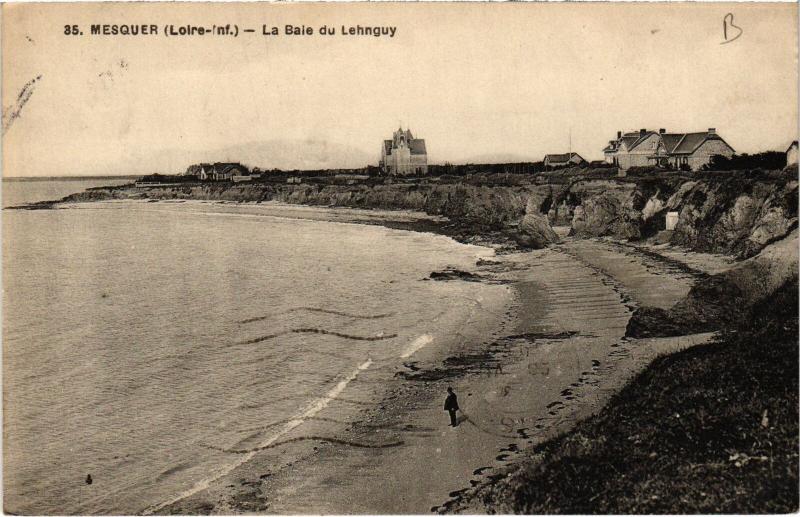 Carte postale ancienne Mesquer la Baie du Lehnguy à Mesquer