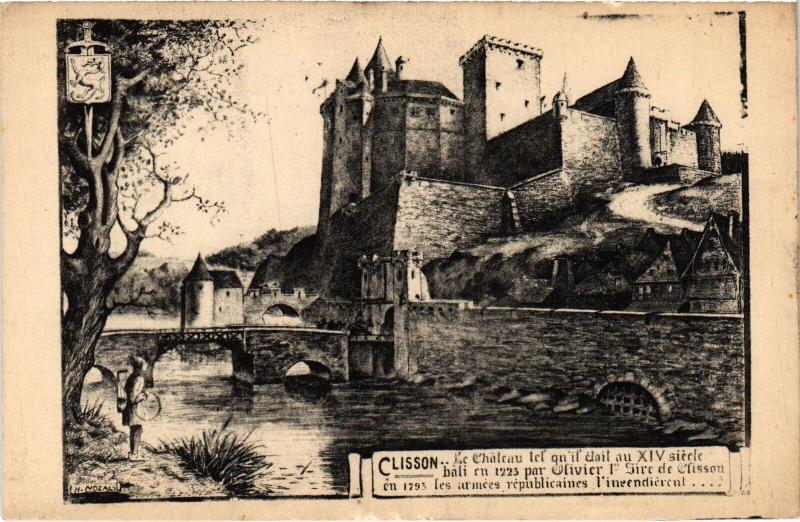 Carte postale ancienne Clisson le Chateau à Clisson