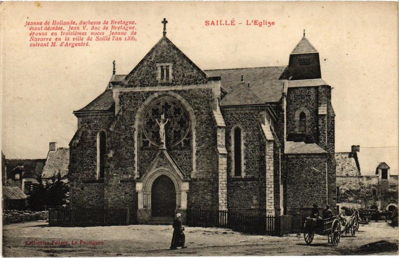 Carte postale ancienne Saille Eglise