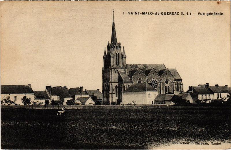 Carte postale ancienne St Malo de Guersac vue generale
