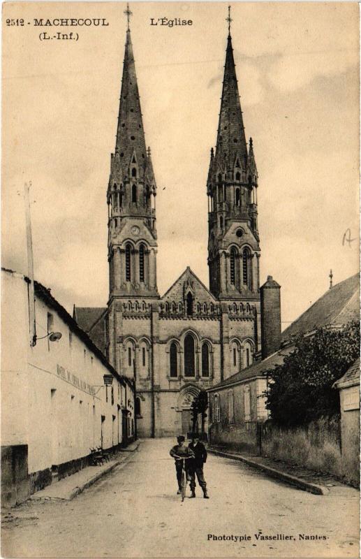 Carte postale ancienne Machecoul Eglise