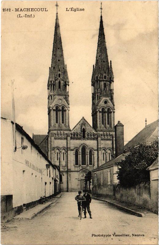 Carte postale ancienne Machecoul Eglise