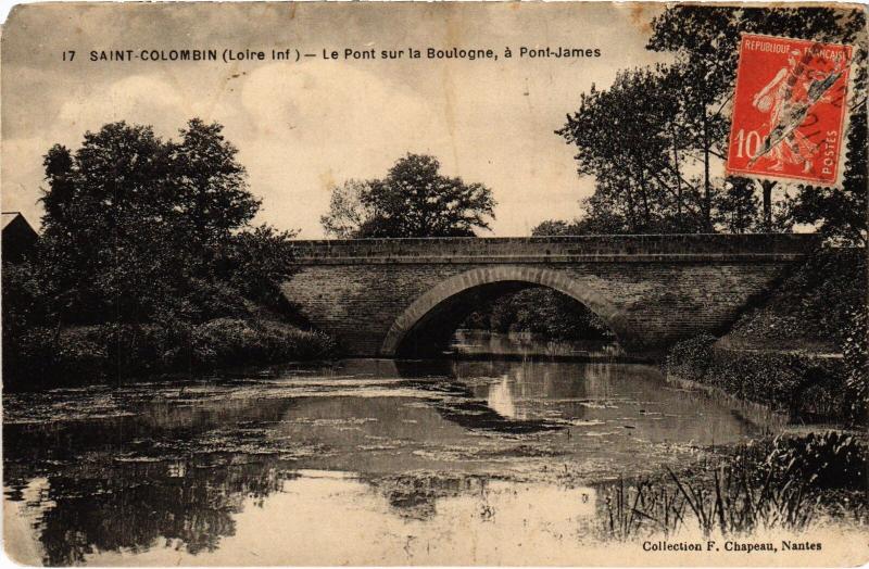 Carte postale ancienne St Colombin Pont James