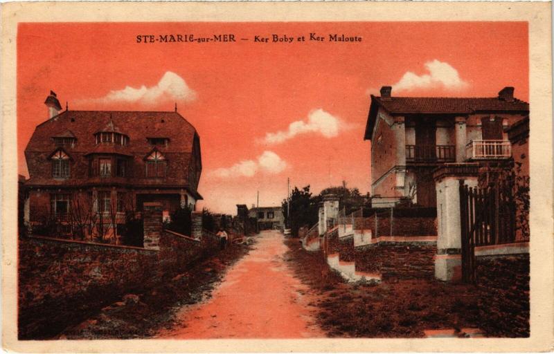 Carte postale ancienne Ste Marie sur Mer Ker Boby et Ker Maloute