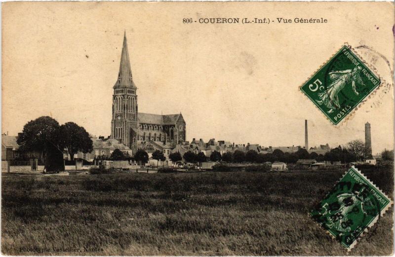Carte postale ancienne Coueron vue generale