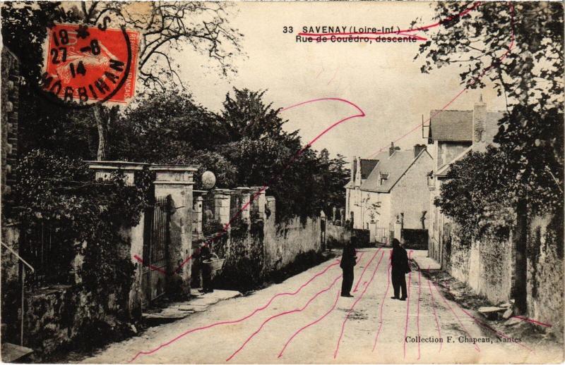 Carte postale ancienne Savenay Rue de Couedro à Savenay