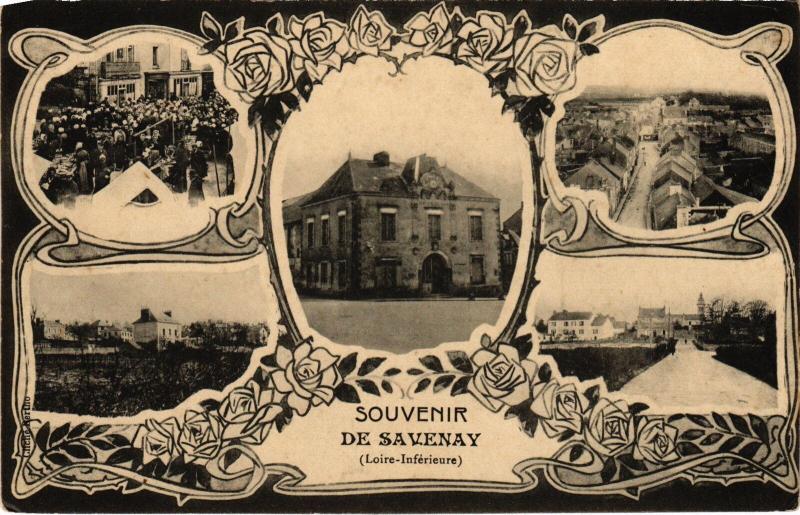 Carte postale ancienne Savenay souvenir à Savenay