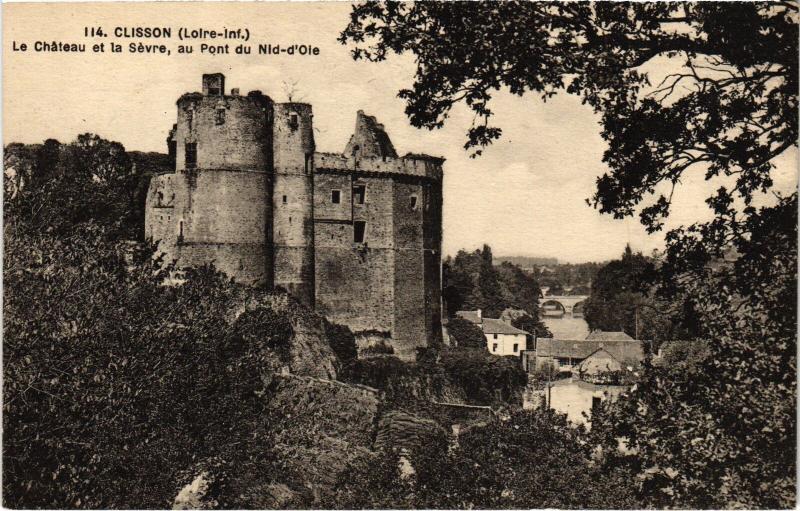 Carte postale ancienne Clisson le Chateau à Clisson