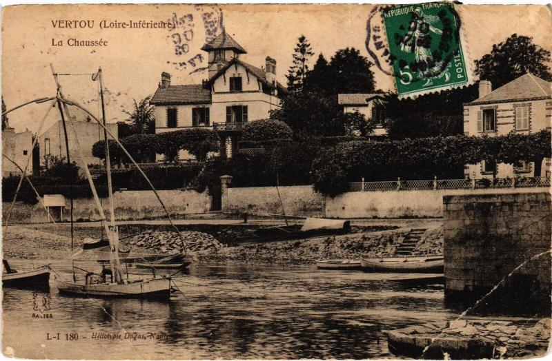Carte postale ancienne Vertou la Chaussee à Vertou