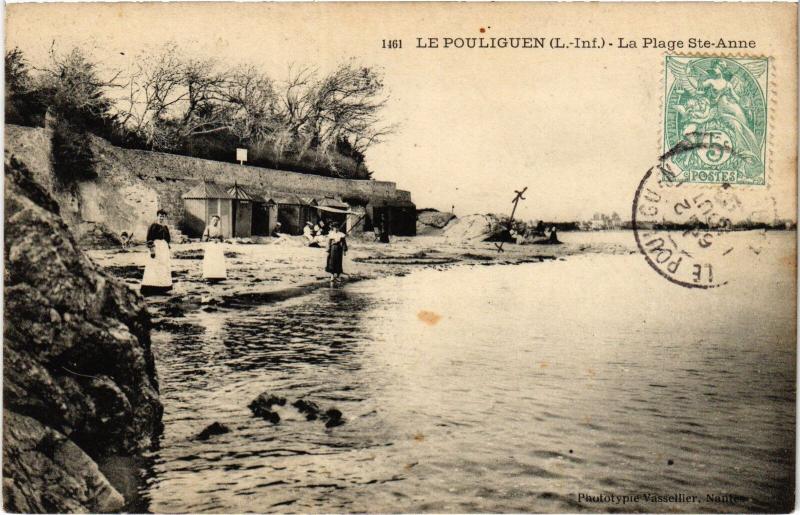 Carte postale ancienne Le Poliguen Plage Sainte-Anne