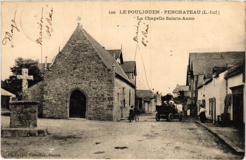 Carte postale ancienne Le Poliguen le Pouliguen Chapelle Sainte-Anne au Pouliguen