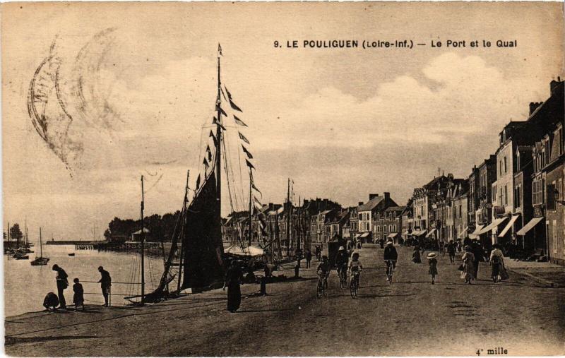 Carte postale ancienne Le Poliguen le Port et le Quai