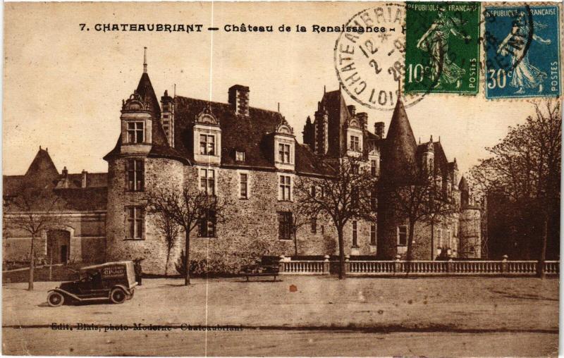 Carte postale ancienne Chateaubriant Chateau de la Renaissance