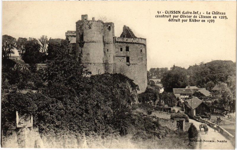 Carte postale ancienne Clisson le Chateau à Clisson