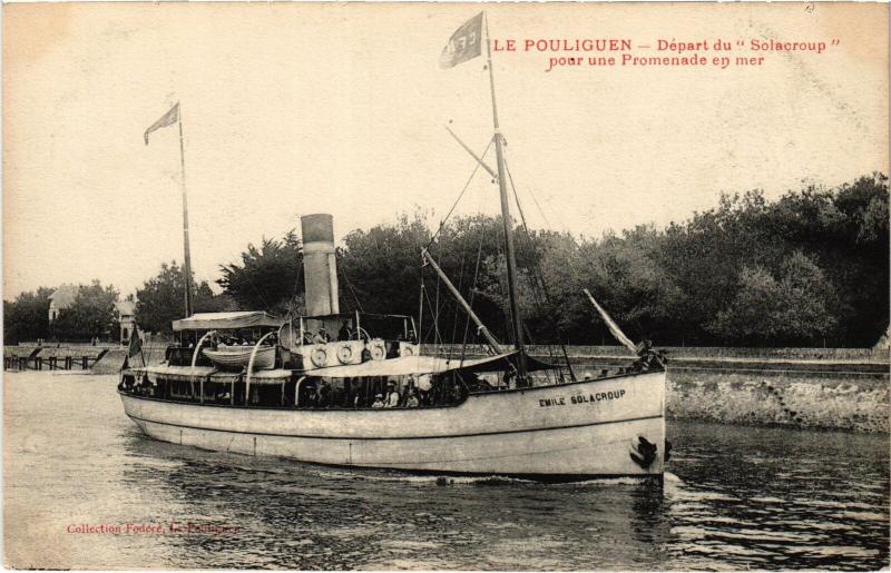 Carte postale ancienne Le Poliguen depart du Solacroup