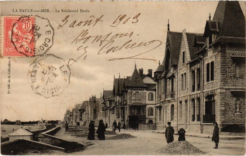 Carte postale ancienne La Baule Boulevard Darlu