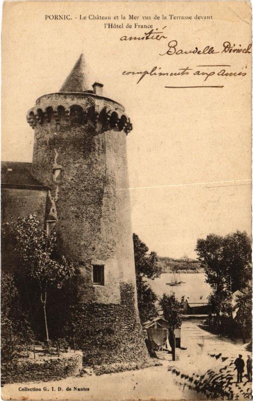 Carte postale ancienne Pornic le Chateau à Pornic