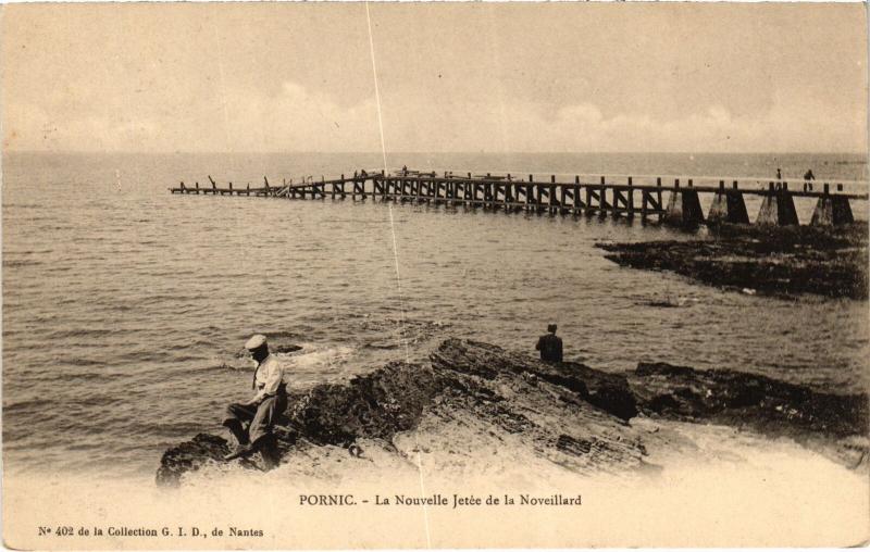 Carte postale ancienne Pornic la Jetee de la Noveillard à Pornic