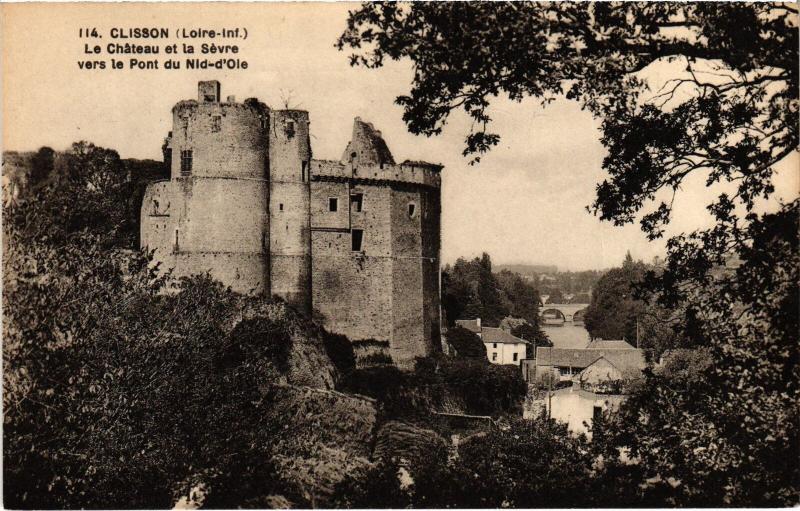 Carte postale ancienne Clisson le Chateau à Clisson