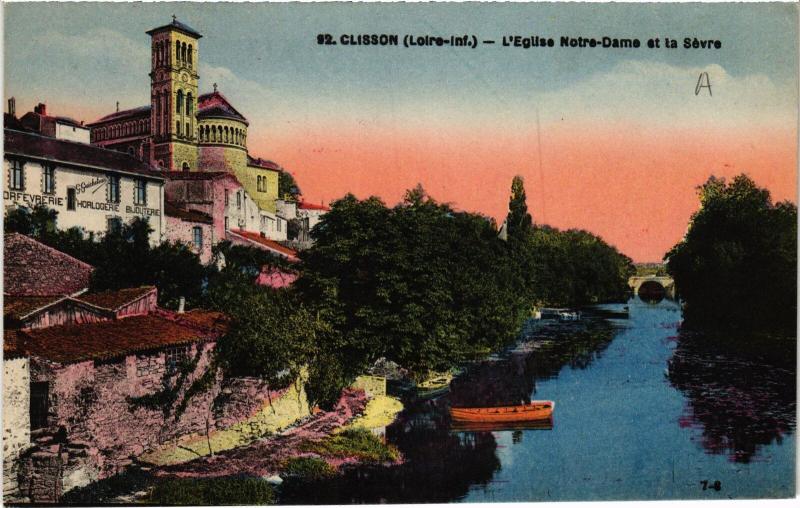 Carte postale ancienne Clisson Eglise Notre Dame à Clisson