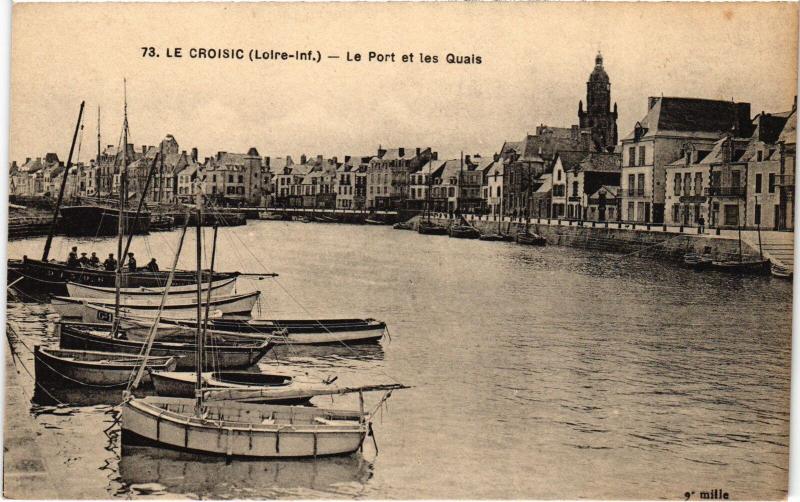 Carte postale ancienne Le Croisic le Port et les Quais au Croisic
