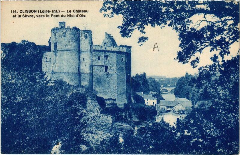Carte postale ancienne Clisson le Chateau à Clisson