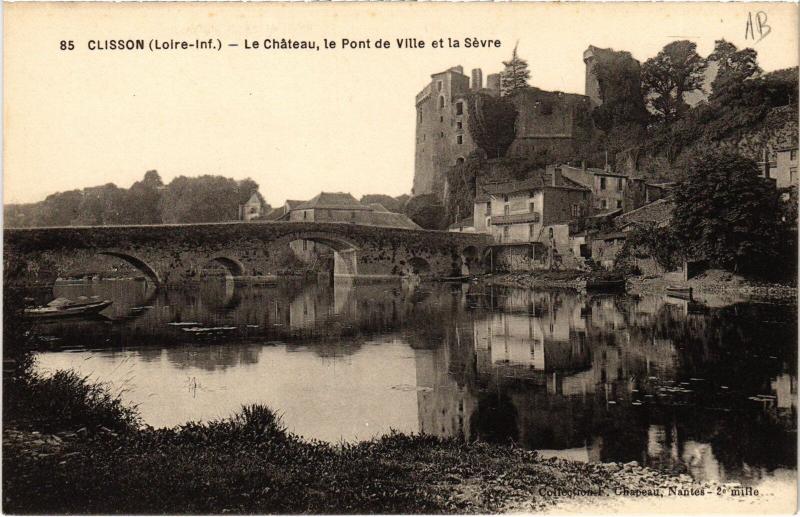 Carte postale ancienne Clisson le Chateau à Clisson