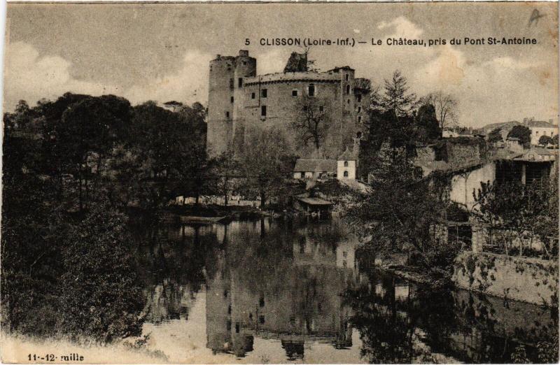 Carte postale ancienne Clisson le Chateau à Clisson