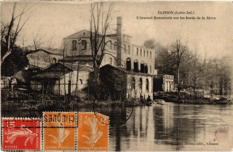 Carte postale ancienne Clisson Arsenal Bonneterie à Clisson