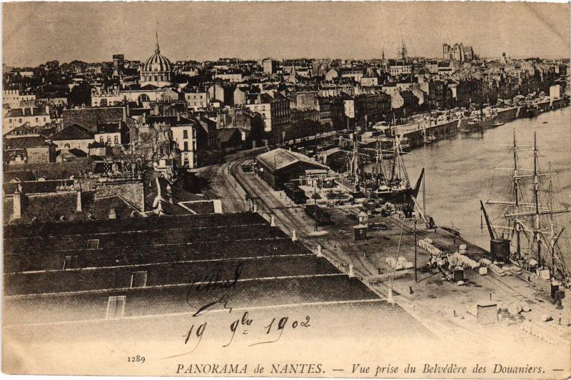 Carte postale ancienne Nantes panorama à Nantes