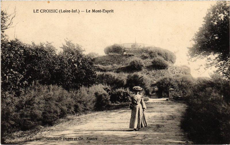 Carte postale ancienne Le Croisic Mont Esprit au Croisic