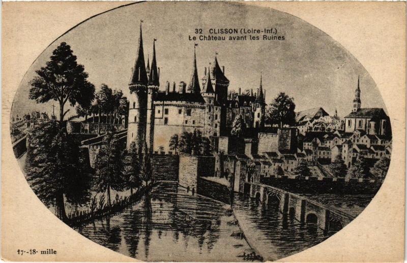 Carte postale ancienne Clisson le Chateau à Clisson