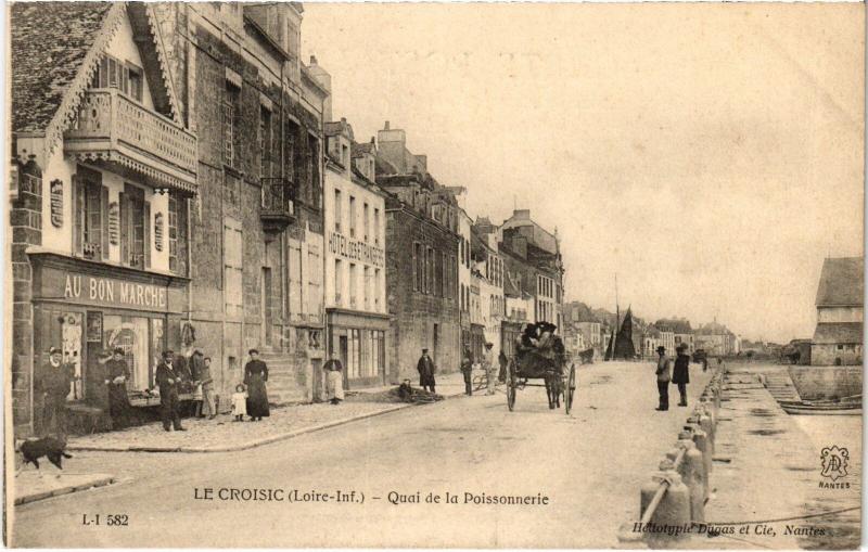 Carte postale ancienne Le Croisic Quai de la Poissonnerie au Croisic