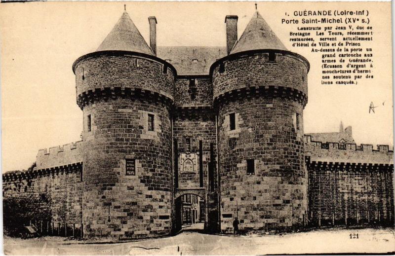 Carte postale ancienne Guerande Porte Saint-Michel