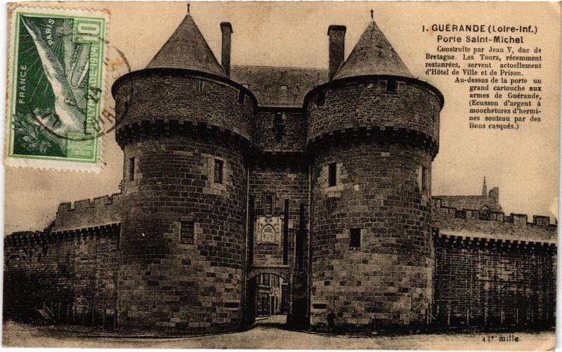 Carte postale ancienne Guerande Porte Saint-Michel