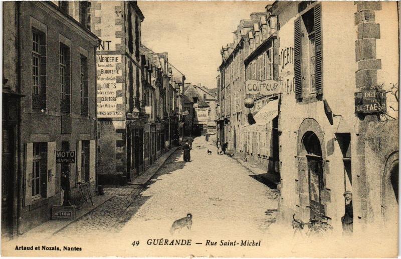Carte postale ancienne Guerande Rue Saint-Michel