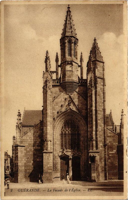 Carte postale ancienne Guerande Eglise