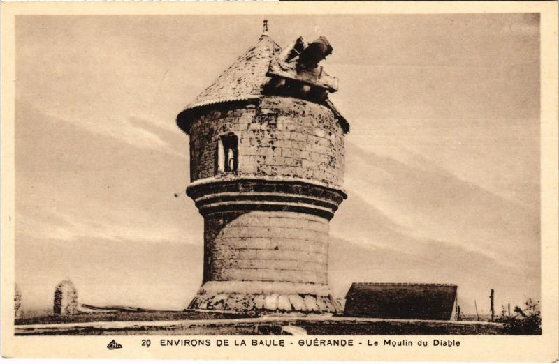 Carte postale ancienne Guerande Moulin du Diable