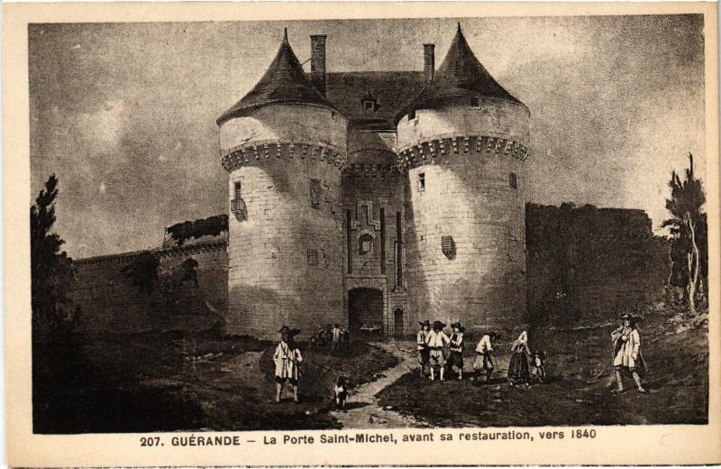 Carte postale ancienne Guerande Porte Saint-Michel