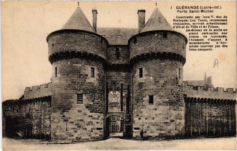 Carte postale ancienne Guerande Porte Saint-Michel