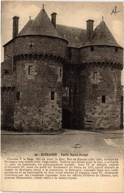 Carte postale ancienne Guerande Porte Saint-Michel